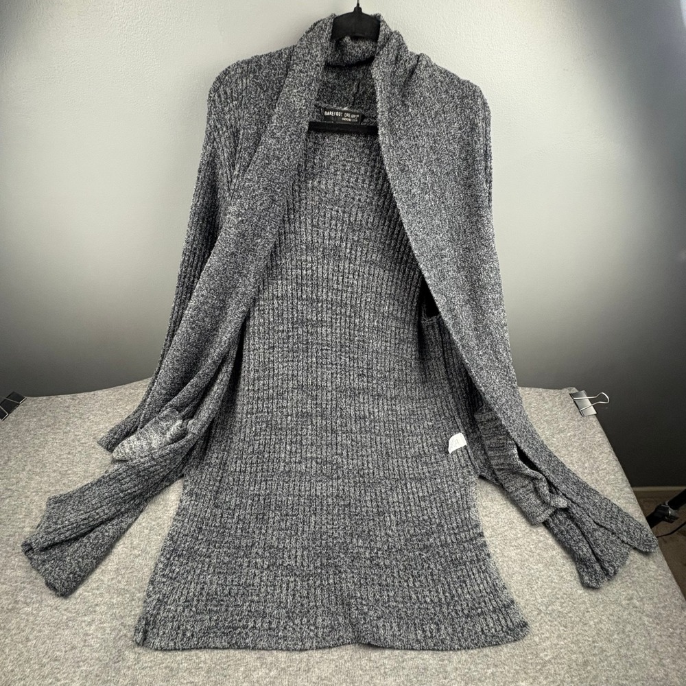 Barefoot Dreams CozyChic Lite Open Front Gray‎ Cardigan Women 3X Soft Minimalist - Picture 6 of 15